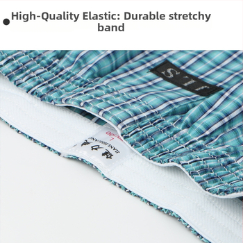 Meeste puuvillased lahtised aluspüksid — 100% puuvill, 40-niidiline kangas, hingavad, keskmine vöökoht, üheosaline disain