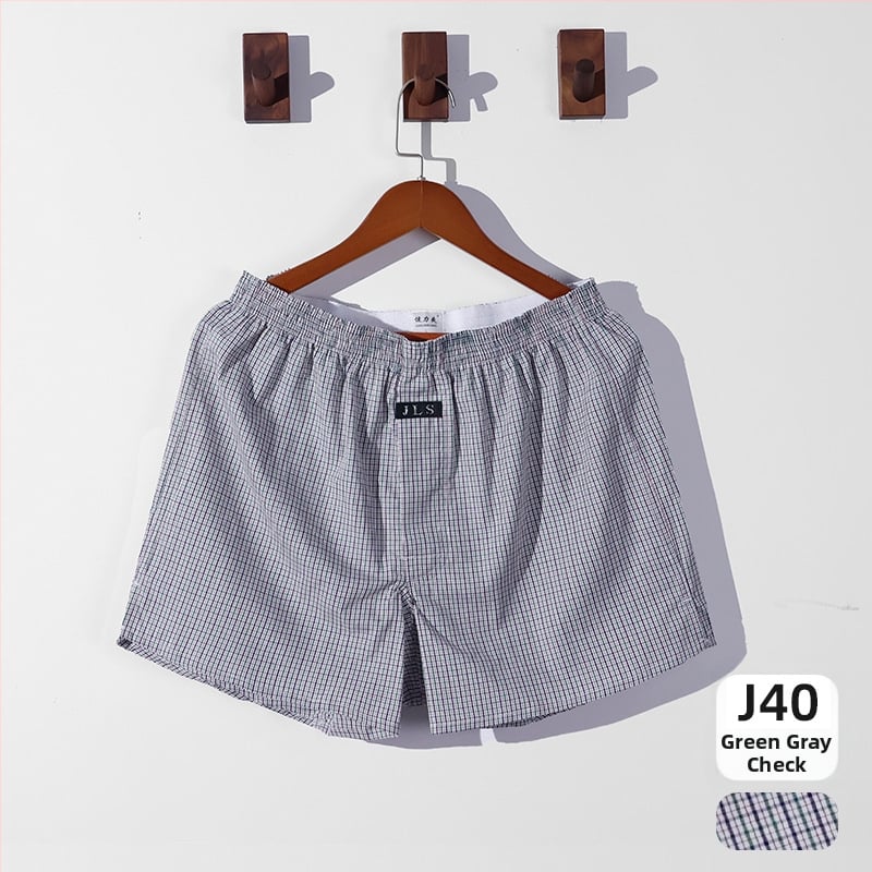 Meeste puuvillased lahtised aluspüksid — 100% puuvill, 40-niidiline kangas, hingavad, keskmine vöökoht, üheosaline disain