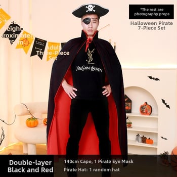 Σετ Πειρατής για το Halloween: Μάσκα ματιών, Πιστόλι, Καπέλο Πειρατή — Πολυεστέρας, Ραφή, Αξεσουάρ μακιγιάζ κοστουμιού