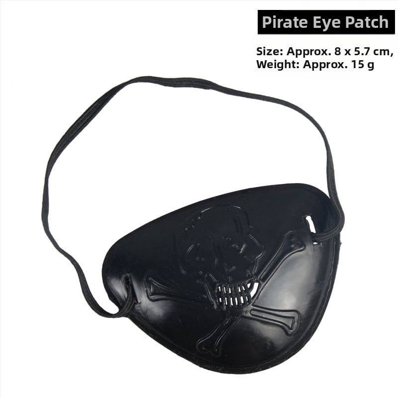 Σετ Πειρατής για το Halloween: Μάσκα ματιών, Πιστόλι, Καπέλο Πειρατή — Πολυεστέρας, Ραφή, Αξεσουάρ μακιγιάζ κοστουμιού