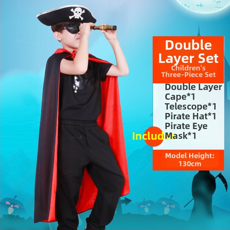 Σετ Πειρατής για το Halloween: Μάσκα ματιών, Πιστόλι, Καπέλο Πειρατή — Πολυεστέρας, Ραφή, Αξεσουάρ μακιγιάζ κοστουμιού