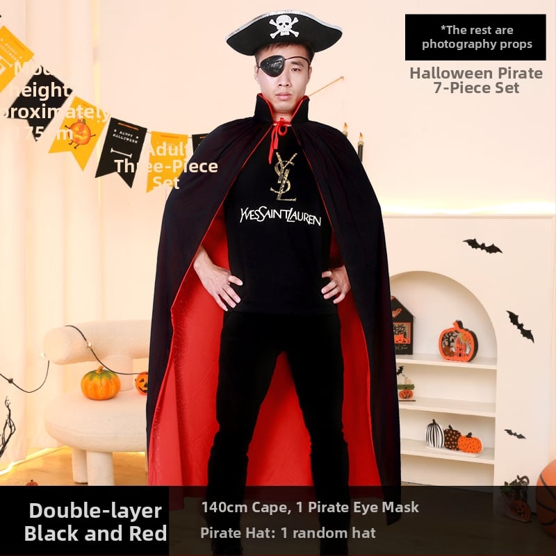 Σετ Πειρατής για το Halloween: Μάσκα ματιών, Πιστόλι, Καπέλο Πειρατή — Πολυεστέρας, Ραφή, Αξεσουάρ μακιγιάζ κοστουμιού