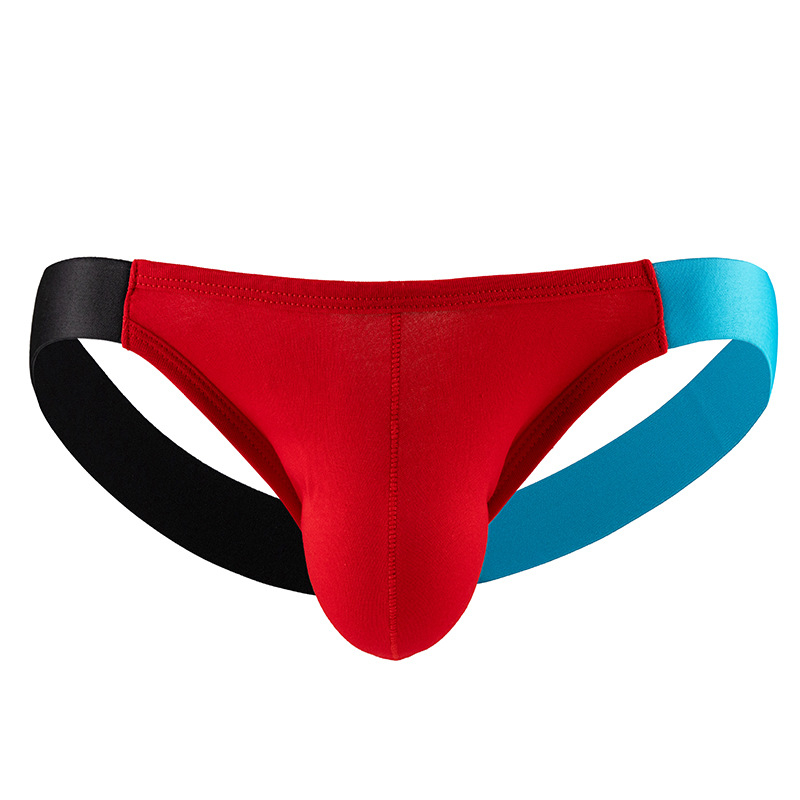 Meeste T-back puuvillane aluspesu, hingav, 3D U-kujuline tasku, madal talje