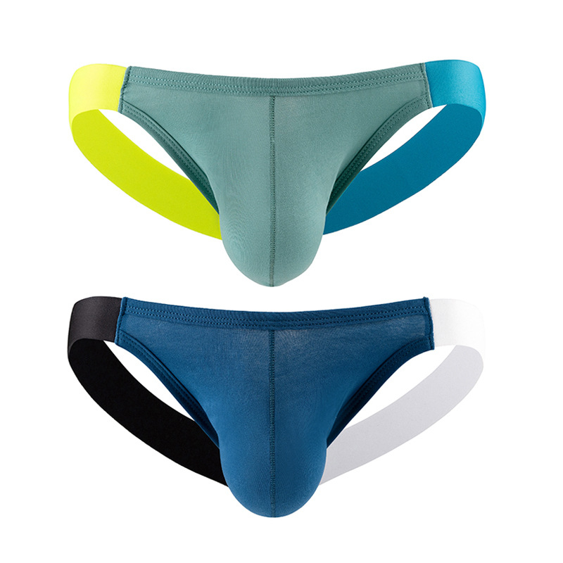 Meeste T-back puuvillane aluspesu, hingav, 3D U-kujuline tasku, madal talje