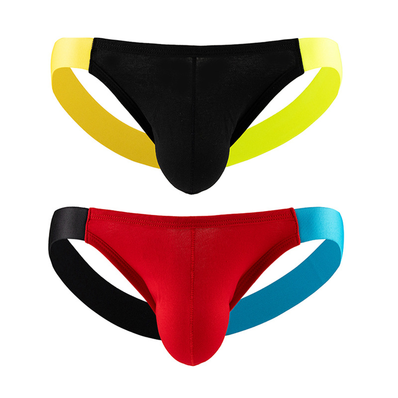 Meeste T-back puuvillane aluspesu, hingav, 3D U-kujuline tasku, madal talje