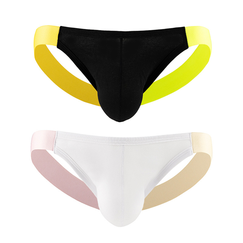 Meeste T-back puuvillane aluspesu, hingav, 3D U-kujuline tasku, madal talje