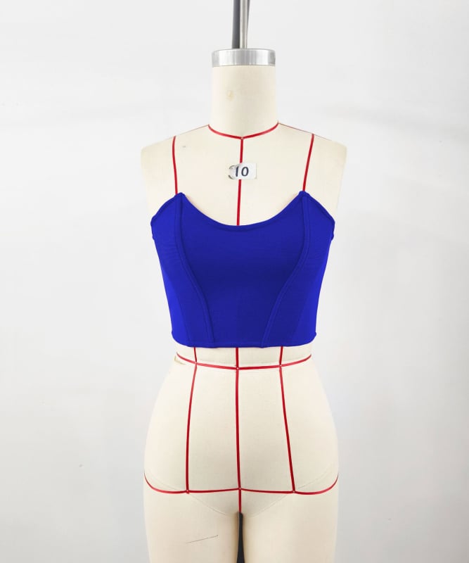 Bez piedurknēm tops ar fishbone dizainu, šaurs piegriezums, īss garums, poliesters ar spandeksu