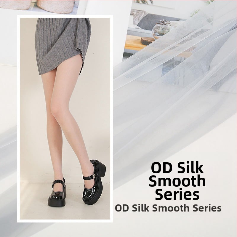 Ултра тънки найлонови чорапогащи с незабележим оформящ ефект, 0D денер, едноцветен модел