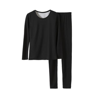 Vyrų terminis komplektas su velveto viduje, katijoninis poliesteris, storis 251-300 g/m², elastinis, ruduo-zima