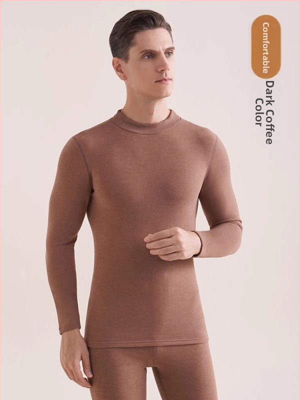 Vyrų terminis komplektas su velveto viduje, katijoninis poliesteris, storis 251-300 g/m², elastinis, ruduo-zima