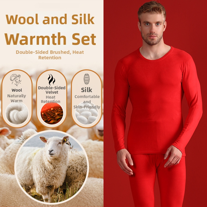 Vyrų terminis komplektas su velveto viduje, katijoninis poliesteris, storis 251-300 g/m², elastinis, ruduo-zima