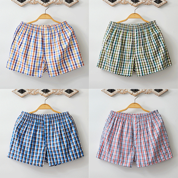 Muške bokserice od 100% pamuka, udoban krojenje, prozračne, karirani uzorak, srednja visina struka