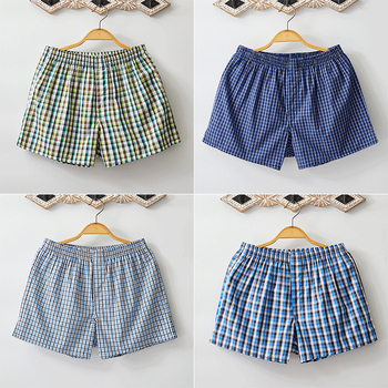 Muške bokserice od 100% pamuka, udoban krojenje, prozračne, karirani uzorak, srednja visina struka