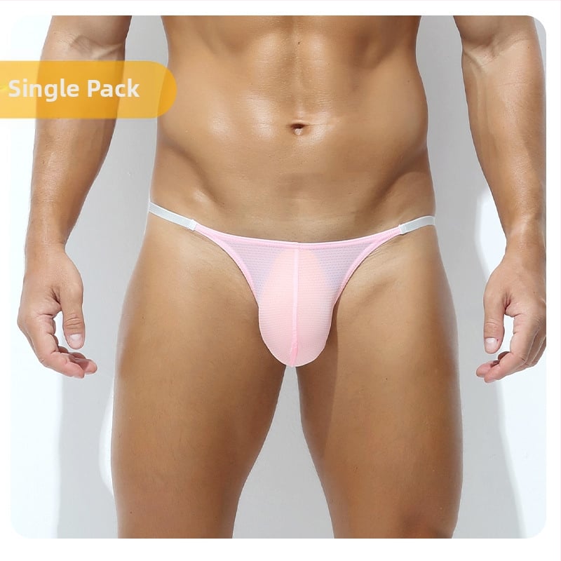 Meeste nailonist aluspüksid madala vöökoht, hingavad, triibuline või ruuduline muster