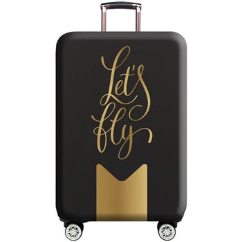 Huse de protecție pentru bagaje cu modele simple cu litere, rezistente la praf, zgârieturi și de dimensiuni multiple pentru manipularea bagajelor