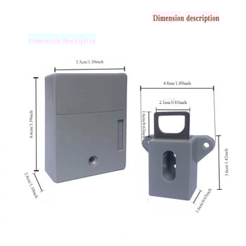 Brave za ladice bez bušenja, vrata ormarića za cipele, vrata ormara, elektroničke senzorske brave s pametnom lozinkom, skrivene kućne brave, ormarići za spise