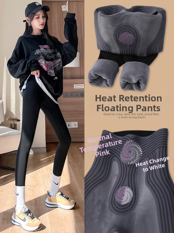 Haizivju printa legingi, Chenille audums ar spandeksu, brīvs piegriezums, rudens 2024