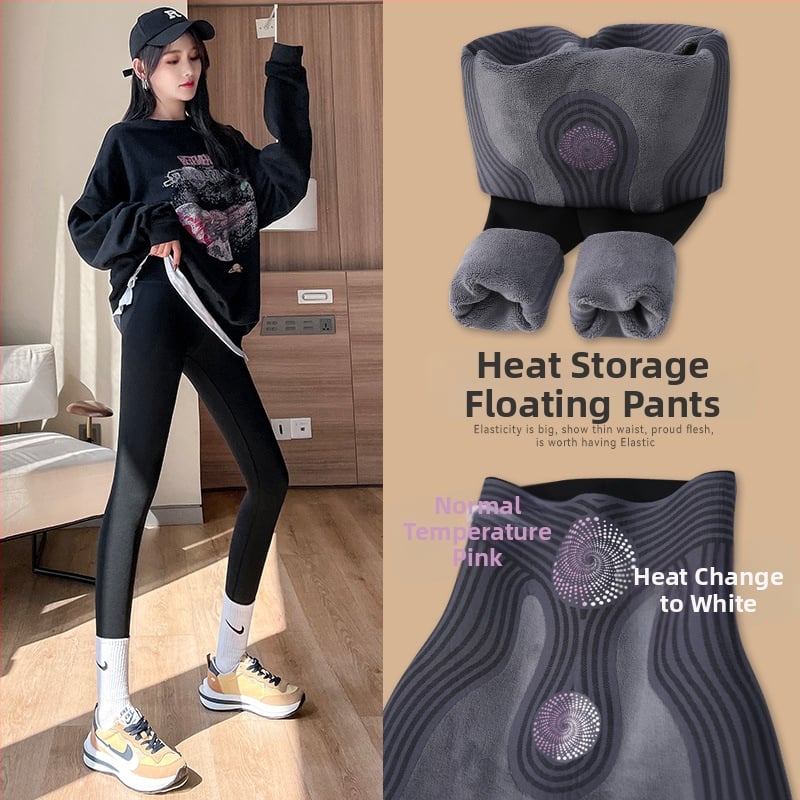 Haizivju printa legingi, Chenille audums ar spandeksu, brīvs piegriezums, rudens 2024