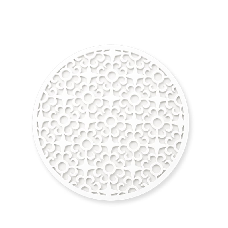 Set de suporturi pentru ceai din silicon — formă circulară, model floral, izolare termică, lansat vara 2022