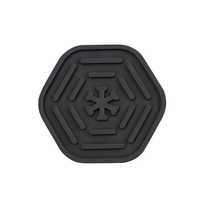 Set de suporturi pentru ceai din silicon — formă circulară, model floral, izolare termică, lansat vara 2022