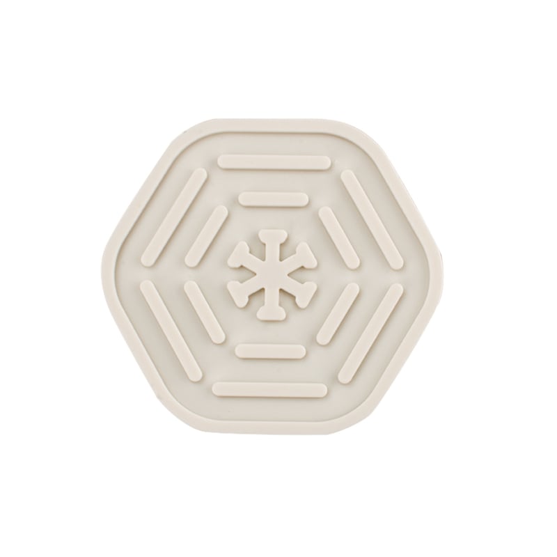 Set de suporturi pentru ceai din silicon — formă circulară, model floral, izolare termică, lansat vara 2022