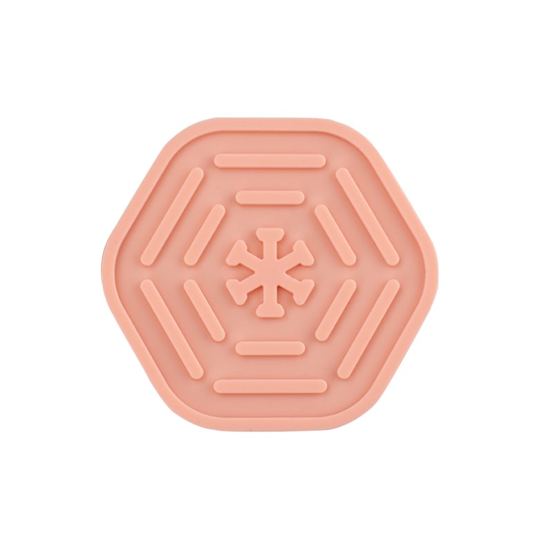 Set de suporturi pentru ceai din silicon — formă circulară, model floral, izolare termică, lansat vara 2022