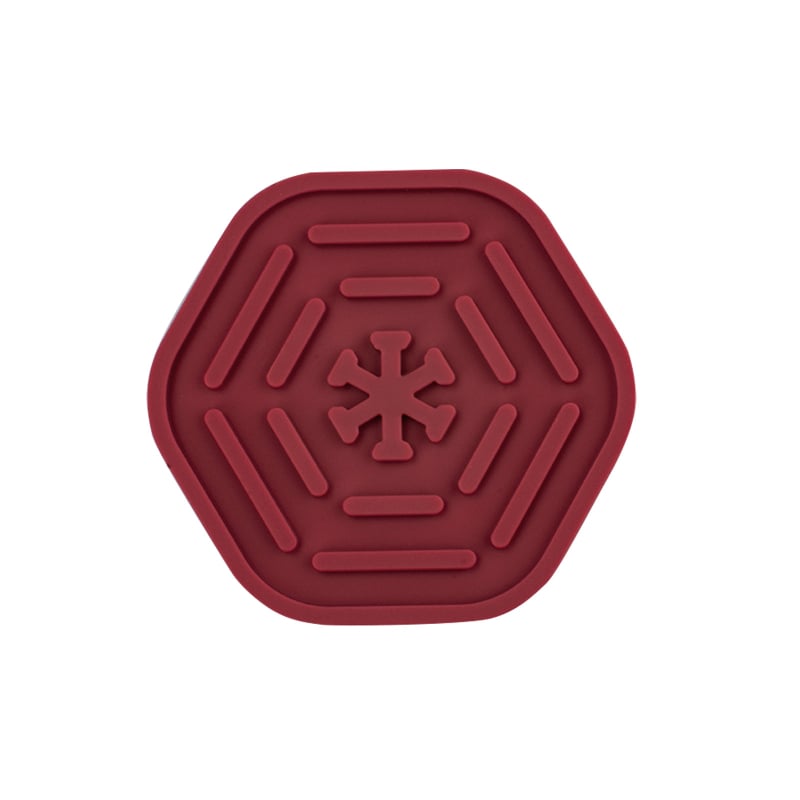 Set de suporturi pentru ceai din silicon — formă circulară, model floral, izolare termică, lansat vara 2022