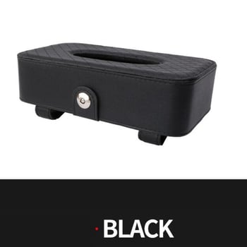 Δερμάτινο κουτί αποθήκευσης αυτοκινήτου, κρεμαστό σκίαστρο αυτοκινήτου, κουτί χαρτομάντιλων για την πλάτη του καθίσματος, διακόσμηση εσωτερικού αυτοκινήτου, κουτί χαρτομάντιλων αυτοκινήτου