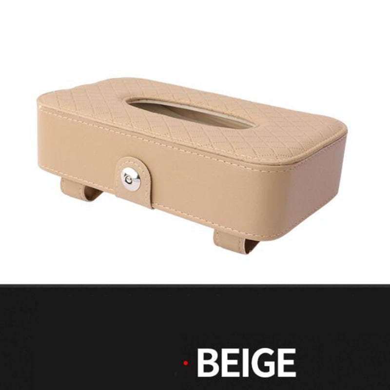 Δερμάτινο κουτί αποθήκευσης αυτοκινήτου, κρεμαστό σκίαστρο αυτοκινήτου, κουτί χαρτομάντιλων για την πλάτη του καθίσματος, διακόσμηση εσωτερικού αυτοκινήτου, κουτί χαρτομάντιλων αυτοκινήτου