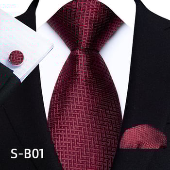 Modern, 8 cm-es férfi nyakkendőből, zsebkendőből és mandzsettagombokból álló szett poliészterből, paisley motívummal (három darabos szett).