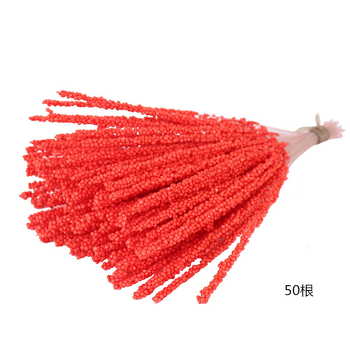 Червени изкуствени цветни тичинки за сватбени декорации, Направи си сам цветя от пяна, ръчно изработени флорални материали, пластмасови букети