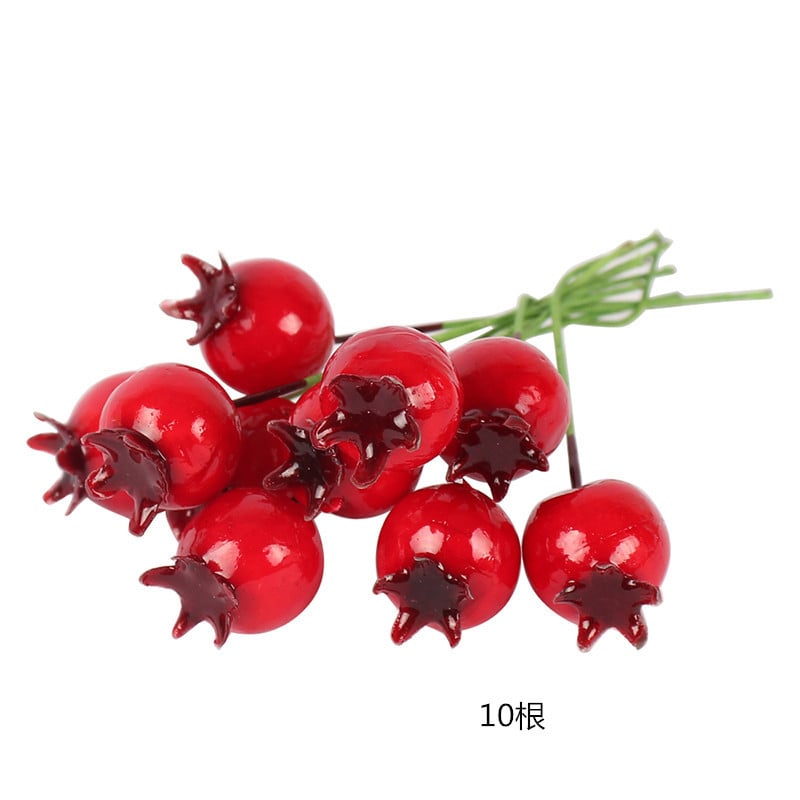 Червени изкуствени цветни тичинки за сватбени декорации, Направи си сам цветя от пяна, ръчно изработени флорални материали, пластмасови букети