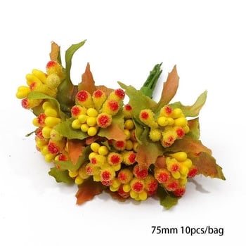 Направи си сам букет от жълти изкуствени цветя със свежа сърцевина, ръчно изработен аксесоар за коса, обвит в цветя