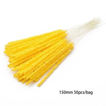 Направи си сам букет от жълти изкуствени цветя със свежа сърцевина, ръчно изработен аксесоар за коса, обвит в цветя