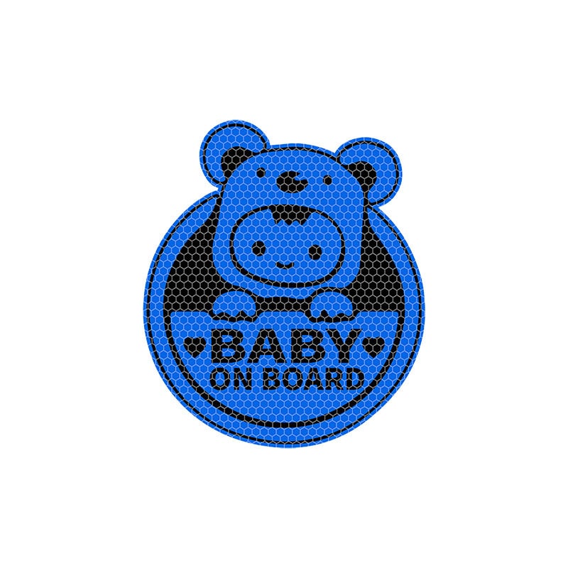 Светлоотразителни предупредителни стикери с анимационни герои за деца и бебета, подходящи за декориране на интериора на автомобила, задните прозорци и багажника