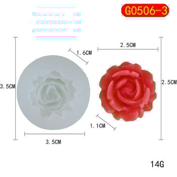 Rožės formos silikoninė torto forma, gėlės formos šokoladinis fondantas