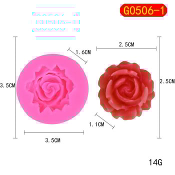 Rožės formos silikoninė torto forma, gėlės formos šokoladinis fondantas