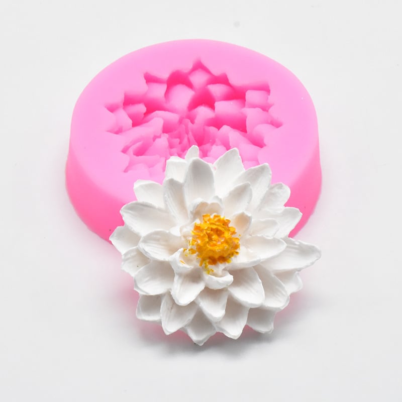 Rožės formos silikoninė torto forma, gėlės formos šokoladinis fondantas
