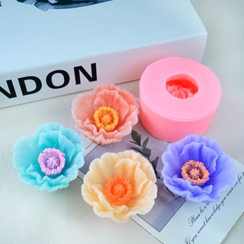 Aguona, Rododendras, Žvakė, Gėlė, Muilas, Fondantas, Silikoninė Forma, Rožė, „Pasidaryk pats“ Tortas, Gumpaste Forma