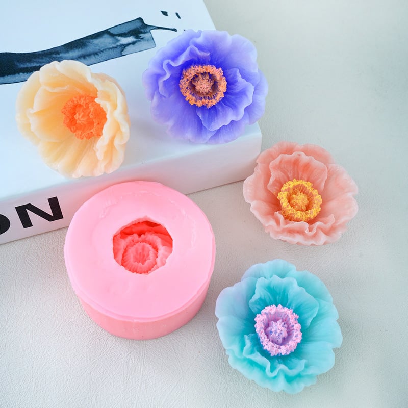 Aguona, Rododendras, Žvakė, Gėlė, Muilas, Fondantas, Silikoninė Forma, Rožė, „Pasidaryk pats“ Tortas, Gumpaste Forma