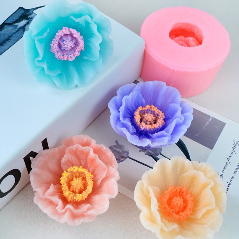 Aguona, Rododendras, Žvakė, Gėlė, Muilas, Fondantas, Silikoninė Forma, Rožė, „Pasidaryk pats“ Tortas, Gumpaste Forma