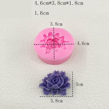 Įvairios silikoninės formelės rožių žiedams, šokoladinio fondanto kepimo formelės, „pasidaryk pats“ gipso gėlių kvapiųjų žvakių formelės