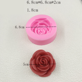 Įvairios silikoninės formelės rožių žiedams, šokoladinio fondanto kepimo formelės, „pasidaryk pats“ gipso gėlių kvapiųjų žvakių formelės