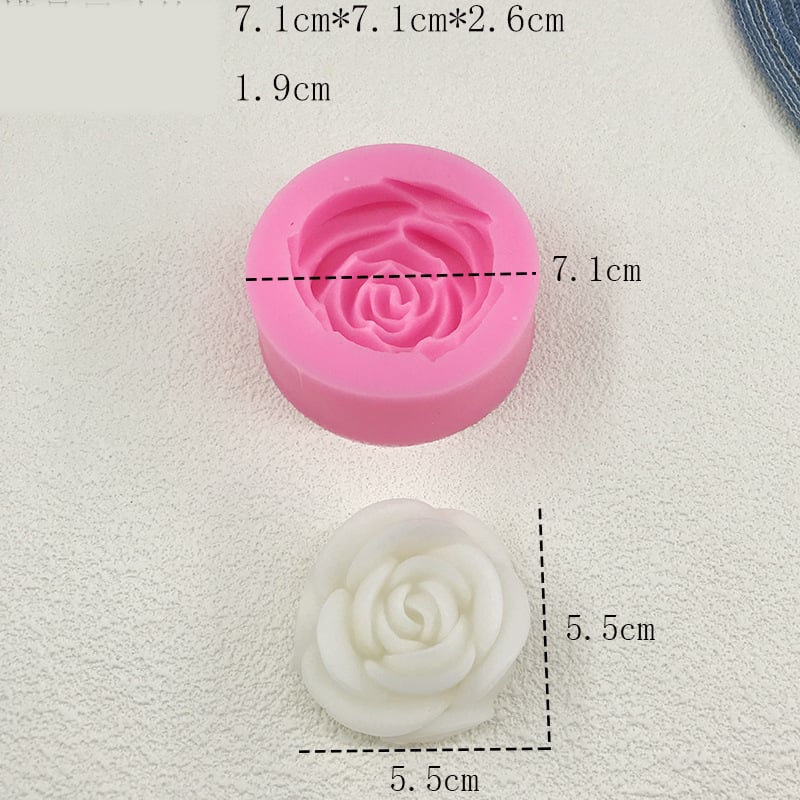 Įvairios silikoninės formelės rožių žiedams, šokoladinio fondanto kepimo formelės, „pasidaryk pats“ gipso gėlių kvapiųjų žvakių formelės