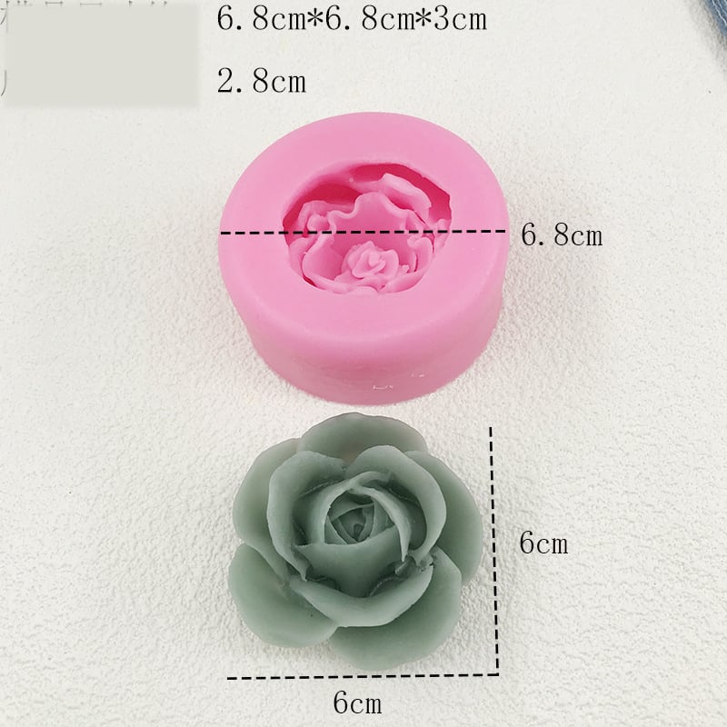 Įvairios silikoninės formelės rožių žiedams, šokoladinio fondanto kepimo formelės, „pasidaryk pats“ gipso gėlių kvapiųjų žvakių formelės