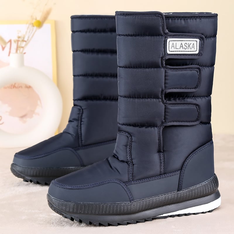 Northeast suured paksud kõrged lumesaapad, uus stiil 2025, meeste ja naiste talvejalatsid fliisvoodriga, libisemiskindlad puuvillased vabaajajalatsid, külmakaitse
