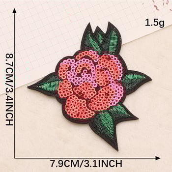 2 tk litritega tikitud embleeme kõrgetele kontsadele, huulepulkadele, kottidele ja aksessuaaridele; piiriülene tarne; arvutiga tikitud sildid; tikitud riidest embleeme