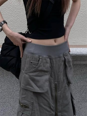 Stilīgi midi garuma darba svārki sievietēm, pavasarim un rudenim, unikāls A-līnijas siluets, augsta jostasvieta, ar kabatām, šiki un ikdienišķi.