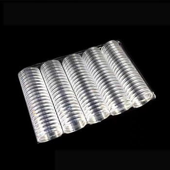 25 mm 40 gab. vienas juaņas monētas aizsargkaste, pret Japānas karu vērsta Pirmā juaņas monētu kolekcijas kaste ar peoniju un krizantēmu, pirmā zodiaka apaļa piemiņas monētu kaste