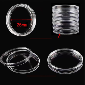 25 mm 40 gab. vienas juaņas monētas aizsargkaste, pret Japānas karu vērsta Pirmā juaņas monētu kolekcijas kaste ar peoniju un krizantēmu, pirmā zodiaka apaļa piemiņas monētu kaste